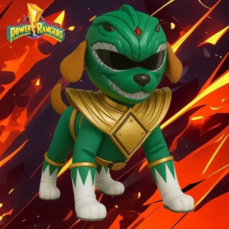 dog power ranger green