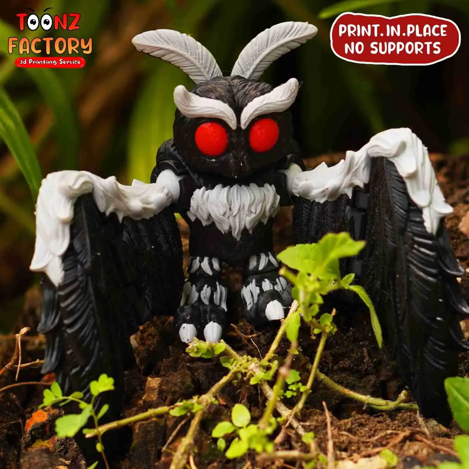 PRINT-IN-PLACE FLEXI MOTHMAN ARTICULATED