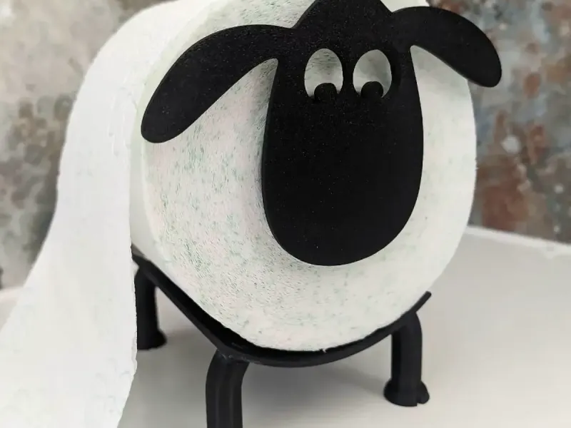 Working Goat or Sheep toilet paper roll dispenser / holder