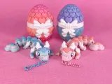 Cute Love Flexi Dragon  (Toy & Keychain)-0