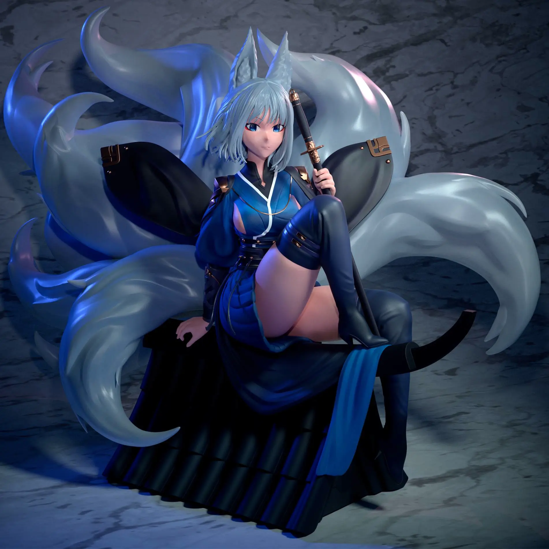 Board Games & Card Games STL Download - Kaga Azur Lane - Shinobi 9