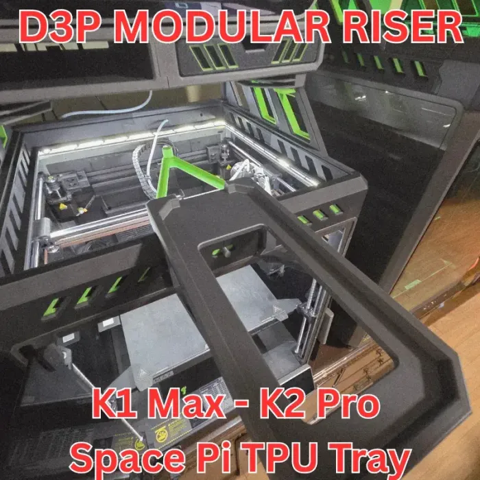 K2 Pi Rack 3D Printer Files | 3MF File | K2 Pro - K1 Max Space Pi TPU tray for D3P ...