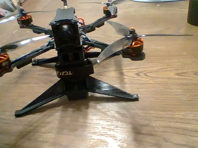 drone battery, receiver, landing gear.