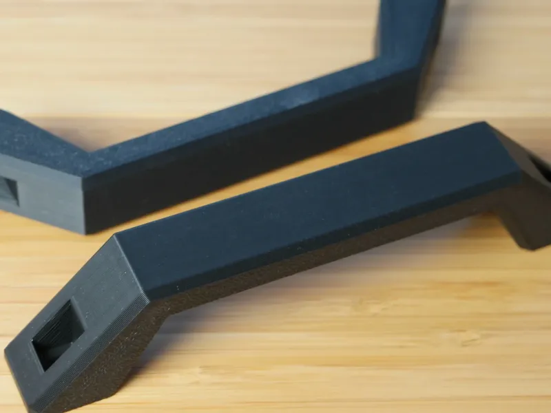 Modern Angular Front Mounted Drawer Pull or Door Handle