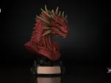 Meleys Bust STL  House of the Dragon 3D Print Sculpture Mode-1