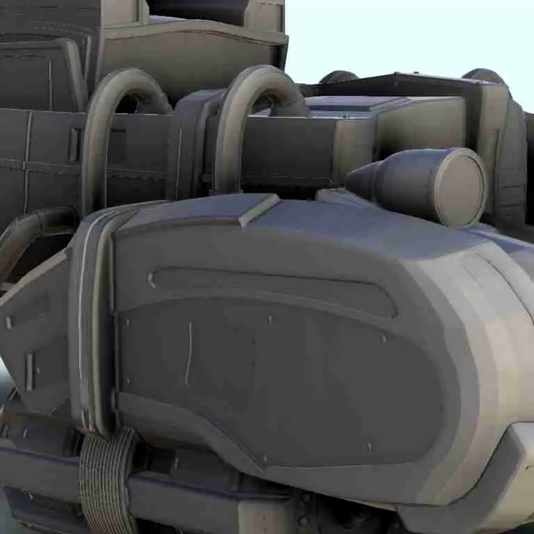 SF coche volador con tanques 18 - ciencia ficción ciencia ficción futuro