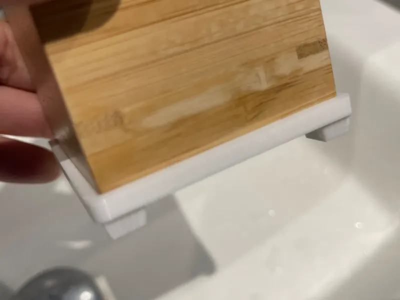 Support distributeur et pot salle de bain
