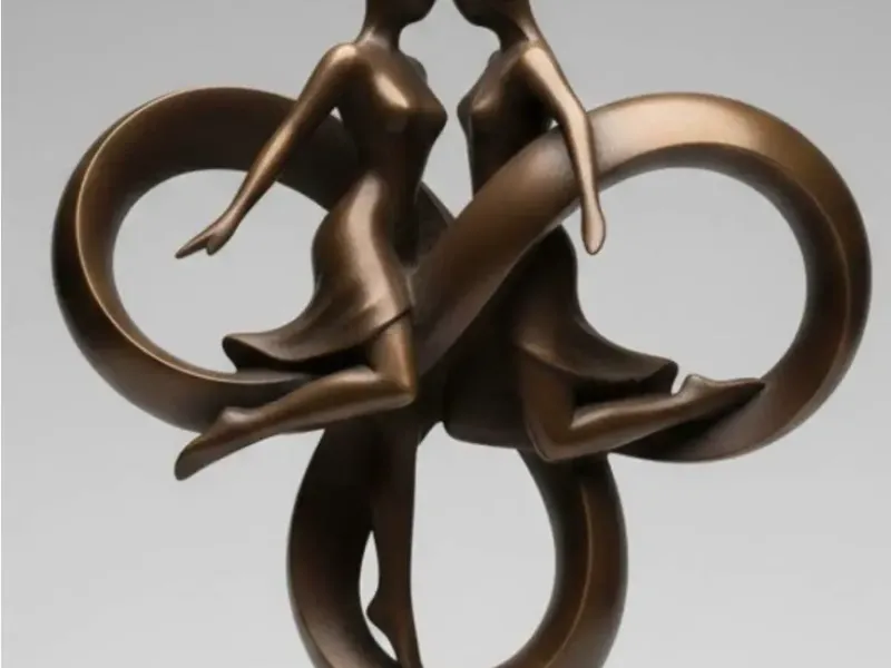 Balé do infinito - escultura arte e decoração