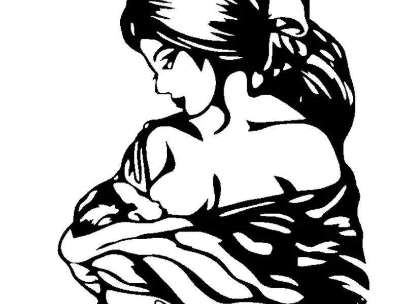 2D Mother Breast Feeding