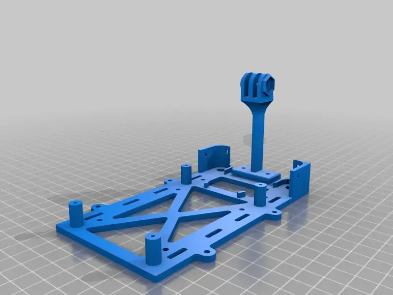 Jetson Nano base with camera mount and antenna mounts