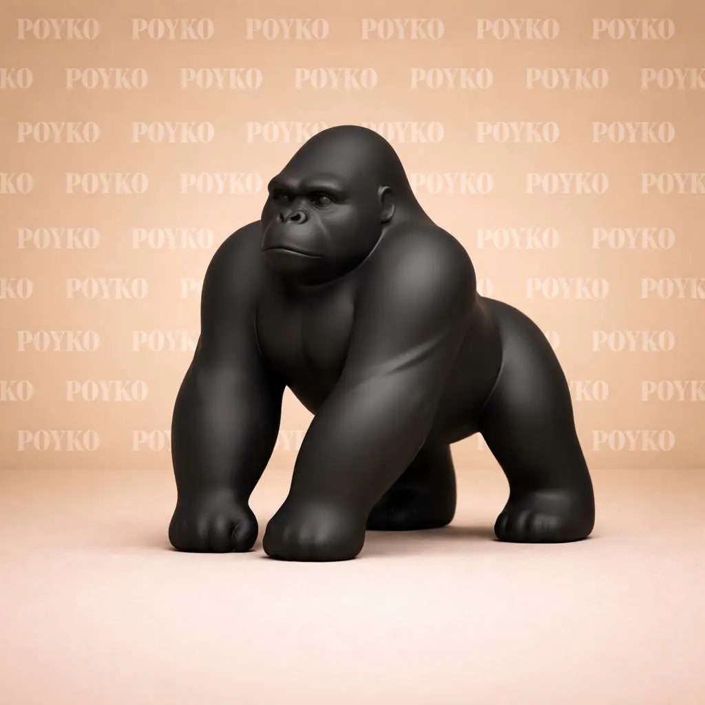 Gorilla Sculpture - Minimalist Home Decor