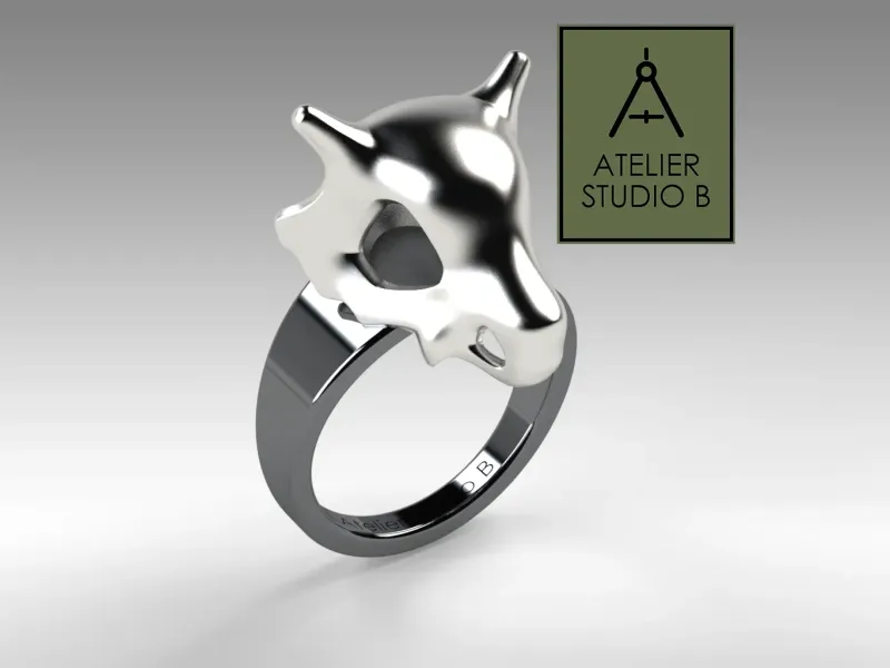 CRÂNE POKÉMON BAGUE (OSSELAIT)