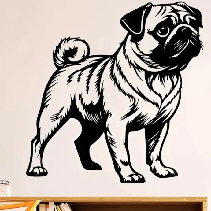 🐶🎨 Pug 2D Wall Art – Printable Decor