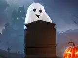 Ghost with a tombstone-0