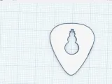 Snowman Guitar Pick (Easy Quick print)-1