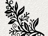 mountain fern wall art home decor-0