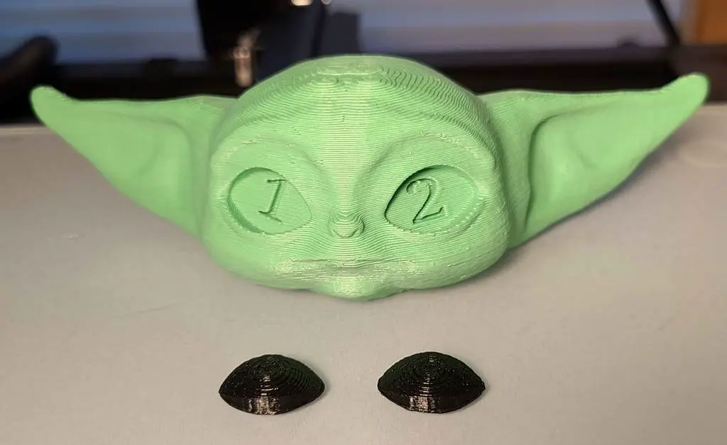 Grogu - Baby Yoda - The Child - Now with separate eyes! 