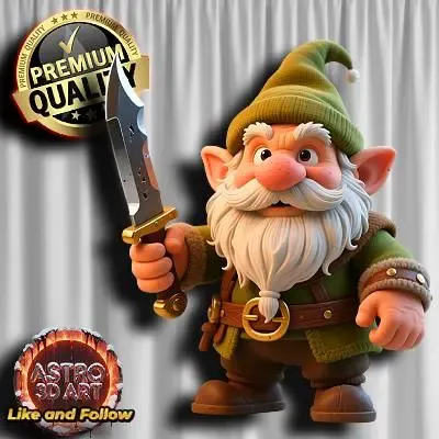 Dwarf with Knife ❤️