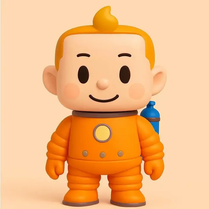 Chibi Tintin Cosmonaute
