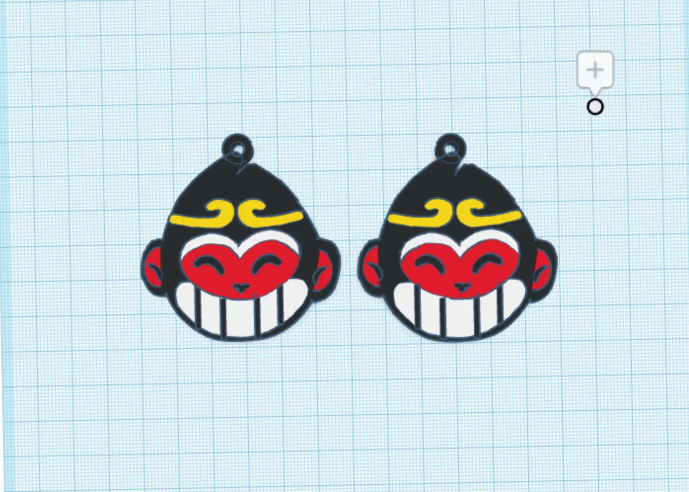 LEGO Monkie Kid Logo Earrings