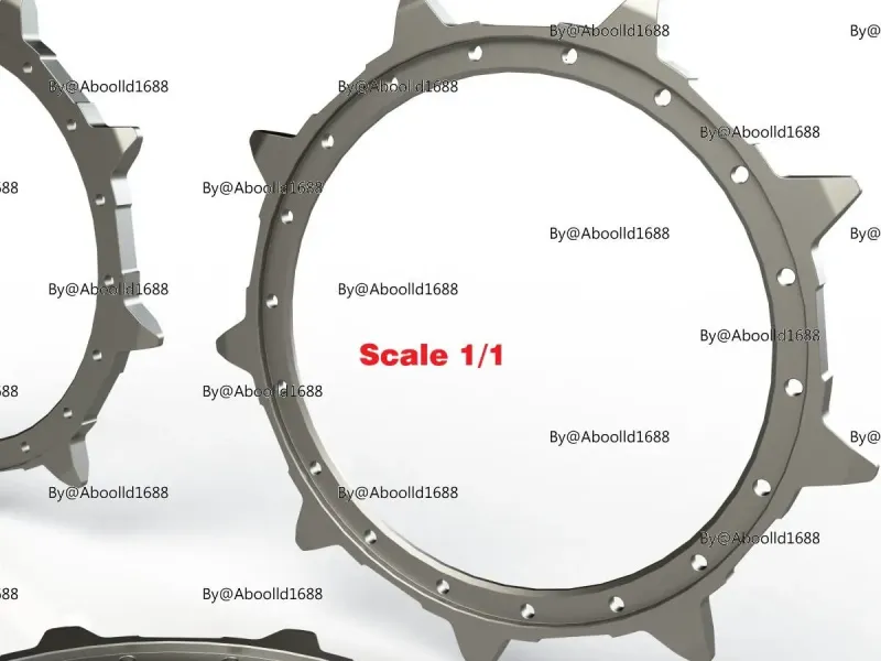 Tiger II (King Tiger) Drive Sprocket Gear Ring_B.(STL-1)