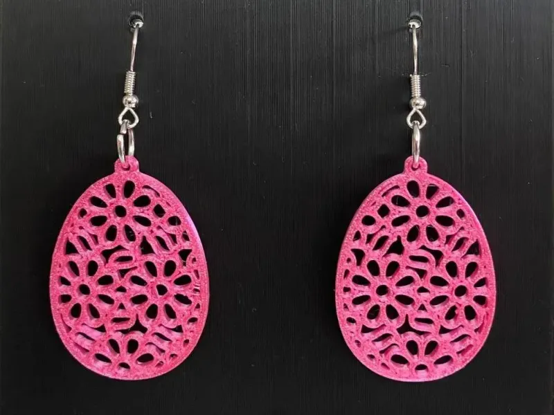 Easter egg earrings