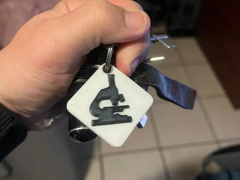 Microscope Keychain