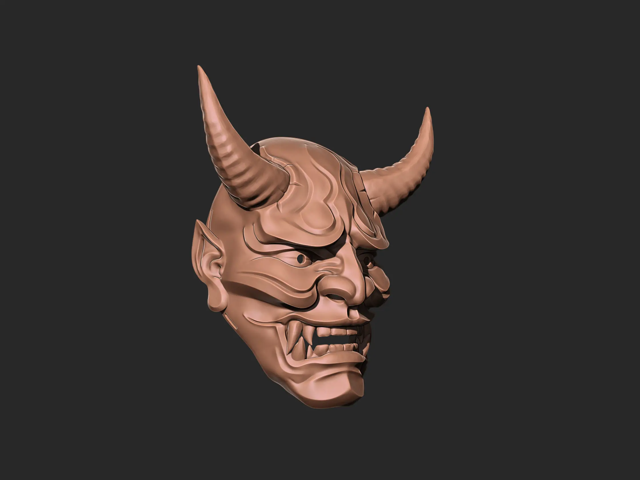 Hannya Mask 3d Print Model | 3D Models Download | Creality Cloud