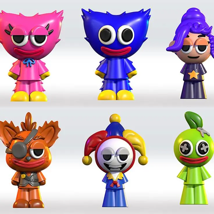 Pack Poppy Playtime 5 STL 3D Model 3mf Multicolor Fanart