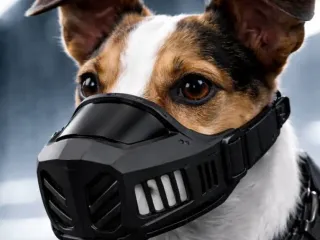 Futuristic Dog Muzzle