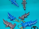 The Hammerhead Shark (flexi keychain - magnet - mini)-2