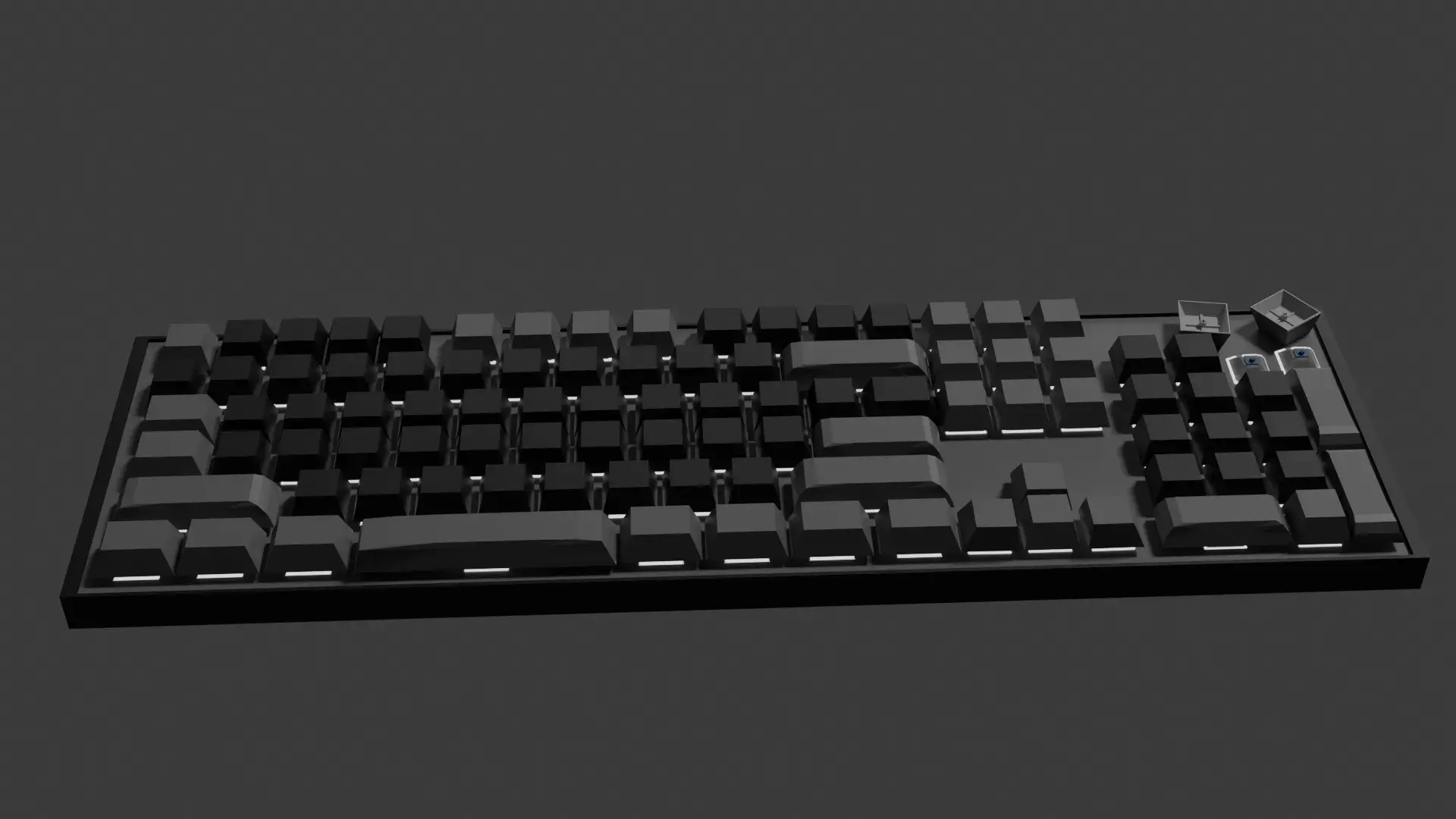 Keyboard model 3D