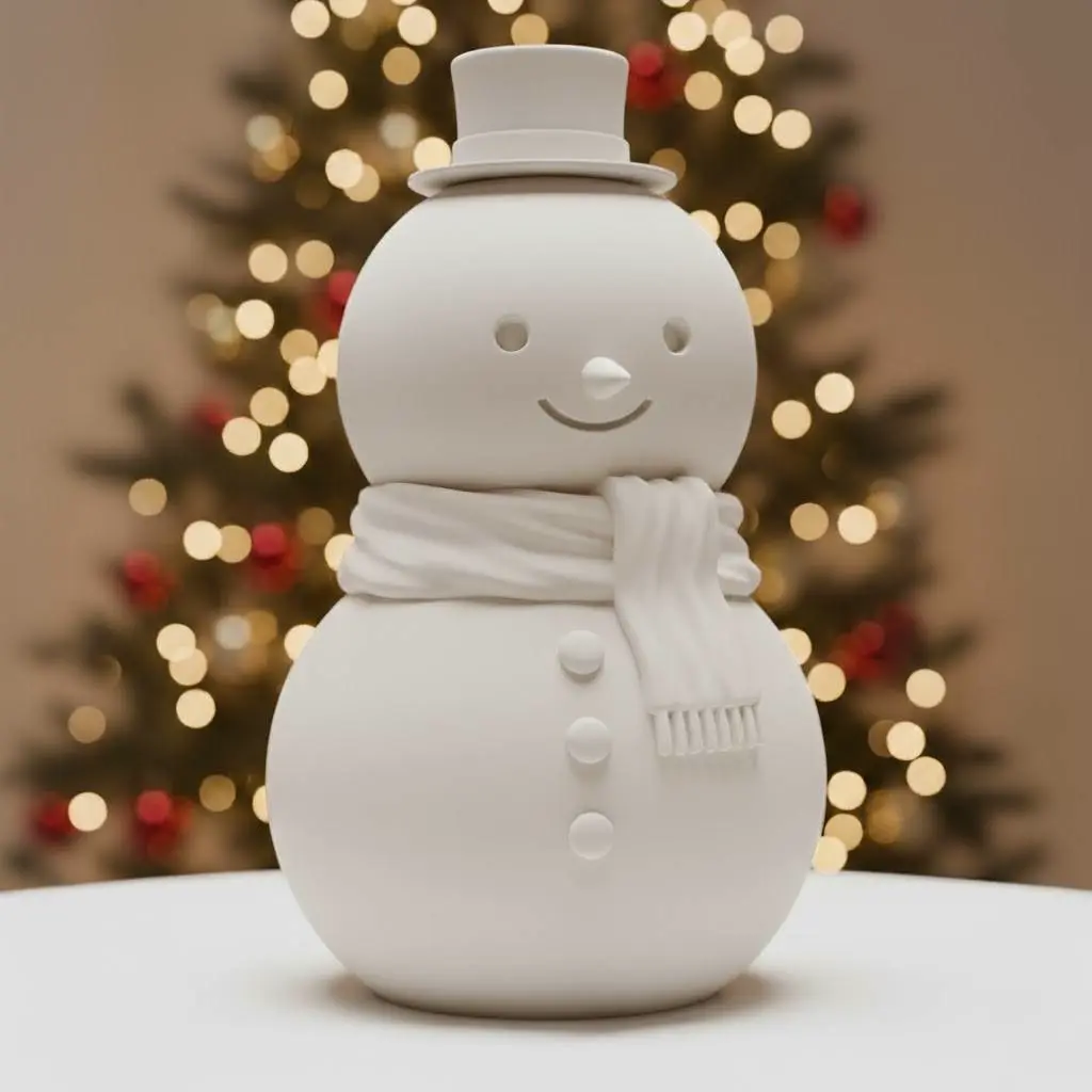 Classic Snowman 3D Model | Easy Print Christmas Decor