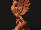Rising Phoenix Statue | Fire Bird Mythology Figure-2