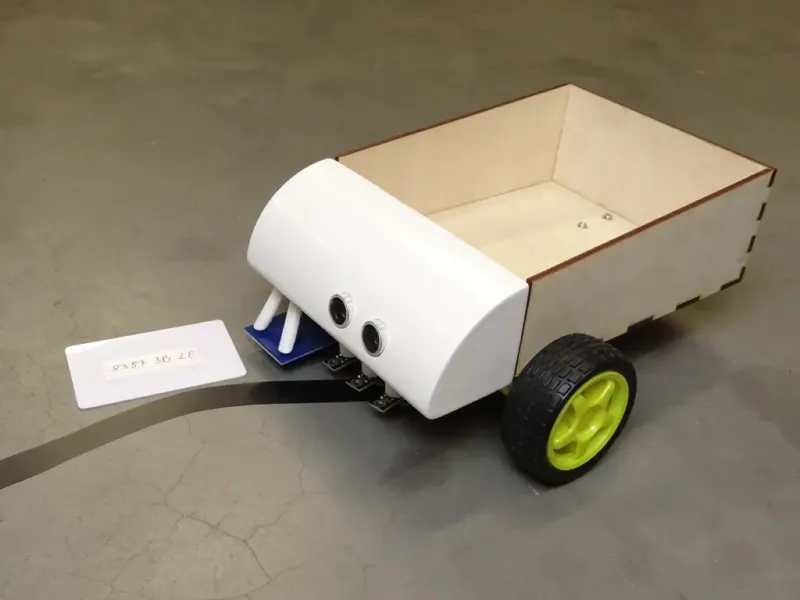 Open source industrial Line Follower (Arduino and RFID)