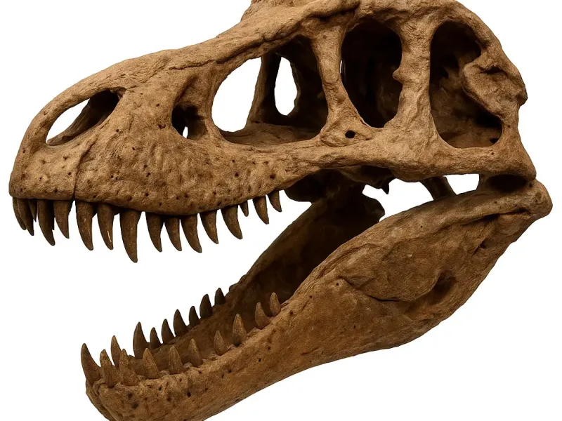 Scanned Allosaurus fossil.