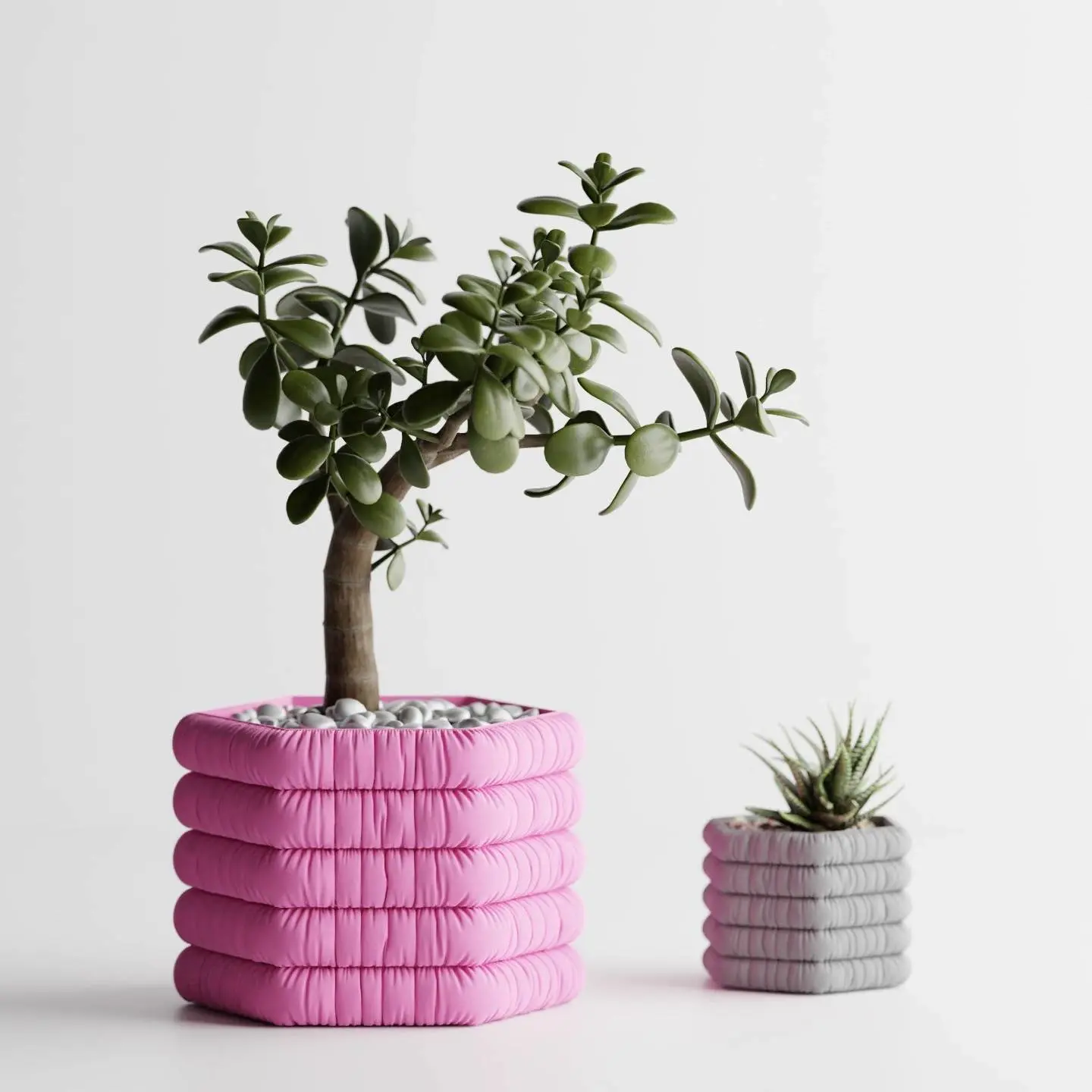 Inflated soft Cloth Planter Plant Pot Vase Series9