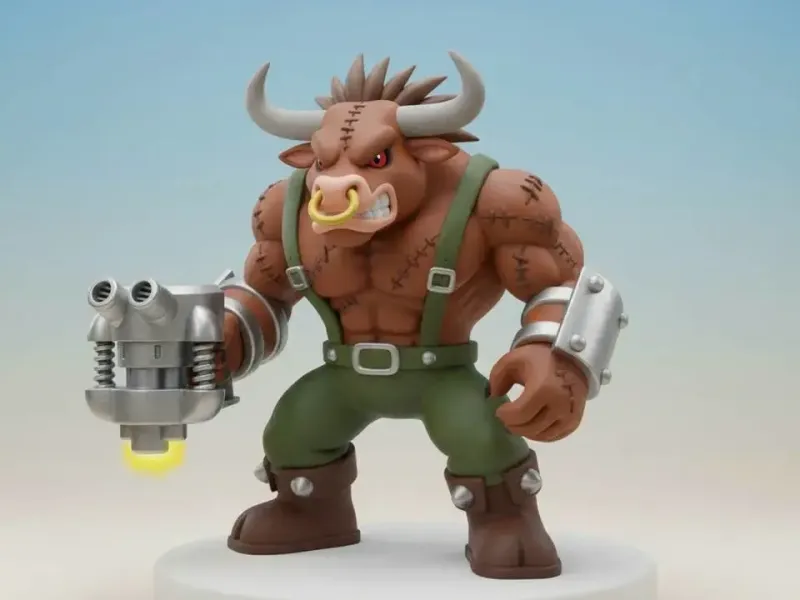 Minotarumon Digimon Creature Model