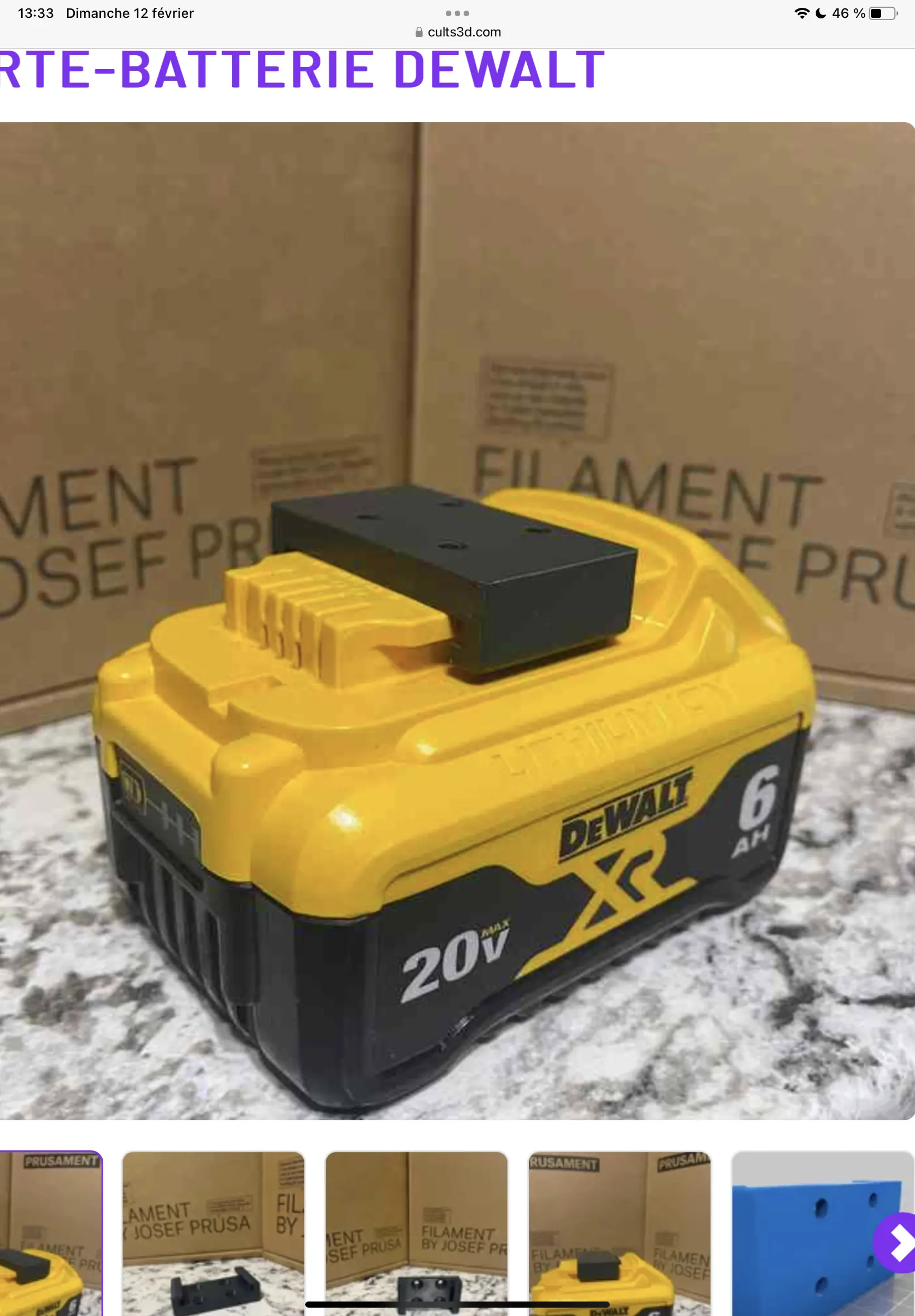 DeWALT batterie lock