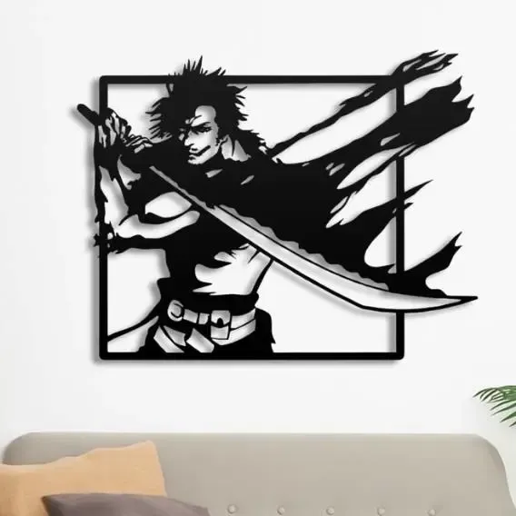 ⚔️🖤 DARK SWORDSMAN WALL ART 2D