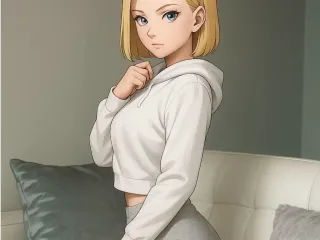 After gym sexy android 18
