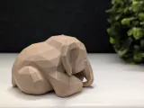 Low Poly Sleeping Elephant-3