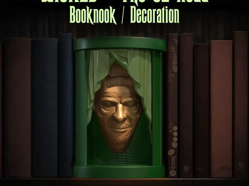 Wicked Oz Head Wizard of Oz I Bookend I Decoration I Figure