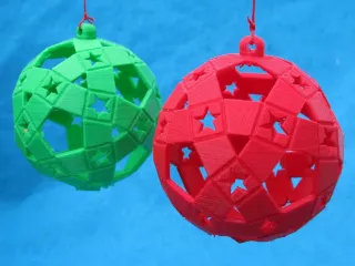  Holiday Ornament with Stars 