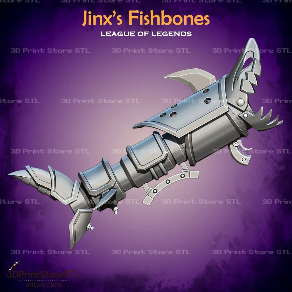 Jinx Fishbones Cosplay League of Legends - STL File