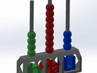 Educational 3D Printable Abacus – Math Learning Tool