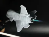 J-10 Fighter Jet, Simulating Afterburner Flame with a Lighter-1