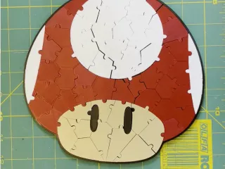 Mario Mushroom jigsaw puzzle (64 piece)