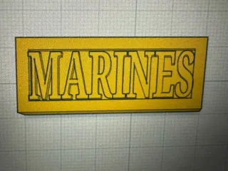USMC name tag