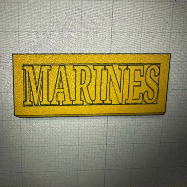 USMC name tag